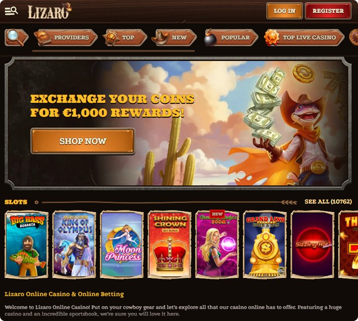 What you’ll get from Lizaro Casino